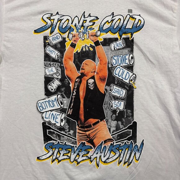 WWE Legends Stone Cold Steve Austin T-Shirt Size Large - Picture 2 of 4